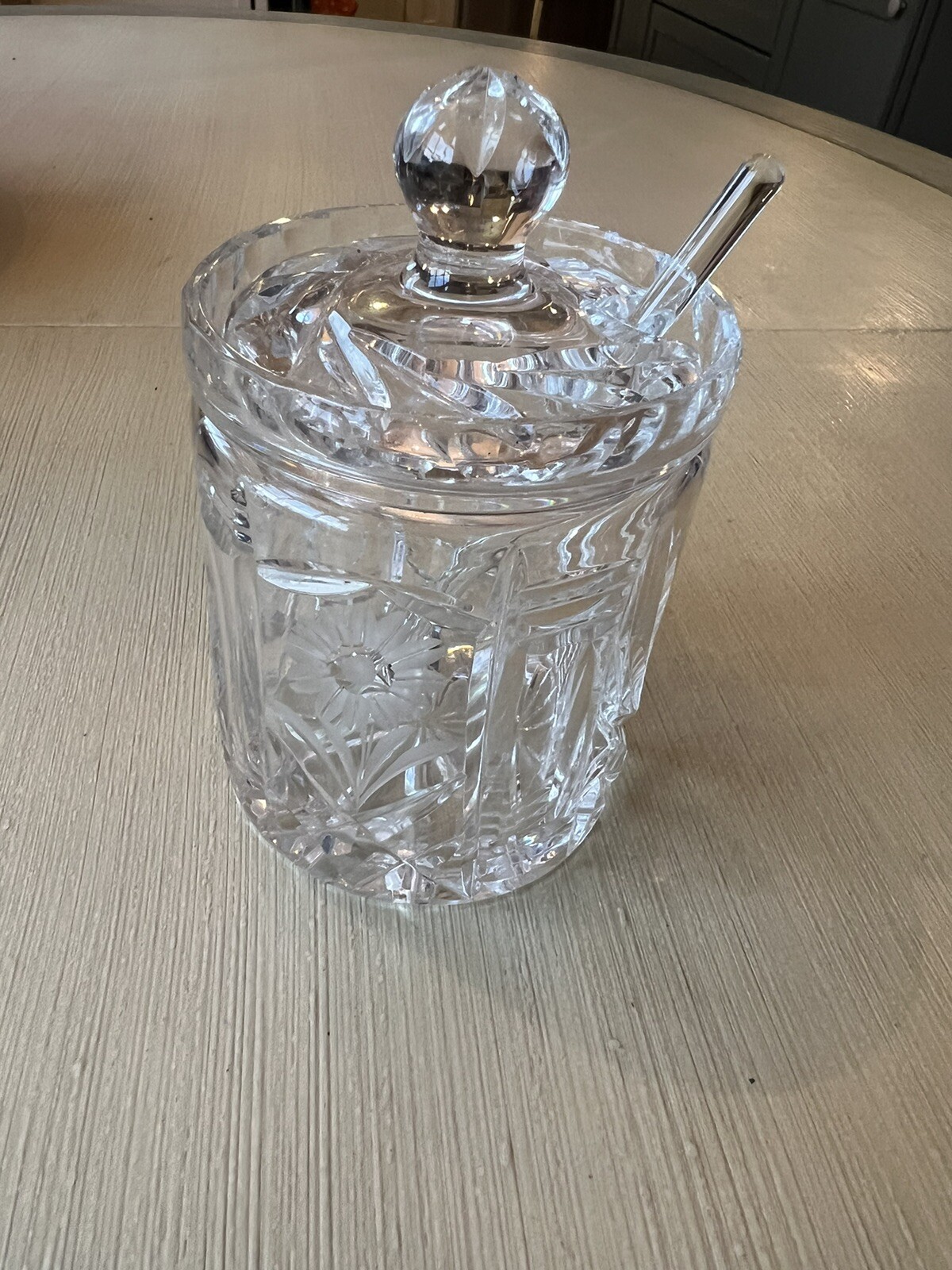 crystal sugar bowl with lid eBay