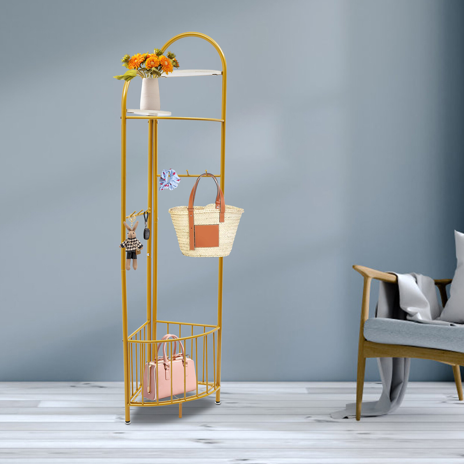 USA Coat Rack Stand for Hall Entryway Garment Storage Hanger Furniture