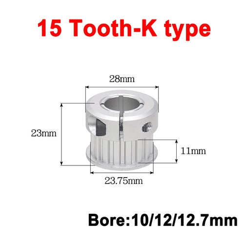 XL Timing Belt Pulley 15T 18T 20T 24T 25T Pitch 5.08mm Bore 5-20mm for 10mm Belt - Picture 12 of 20