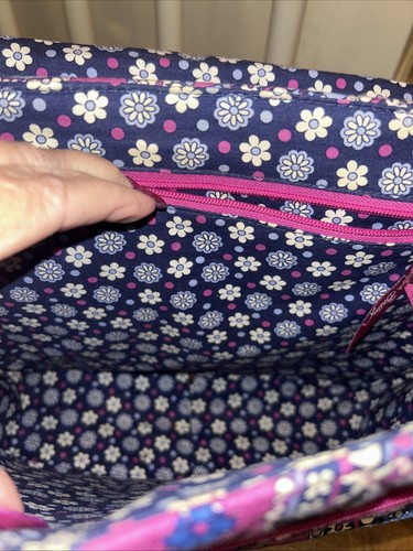 Vera Bradley Hard Shell Laptop/Messenger Briefcase Tote Bag Paisley Boysenberry - Picture 7 of 21