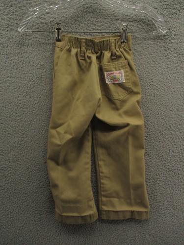 Vintage 70s 80s Little Levi's Chino Pants Beige Khaki Youth Kids 4 Slim 17x14 - Picture 3 of 11