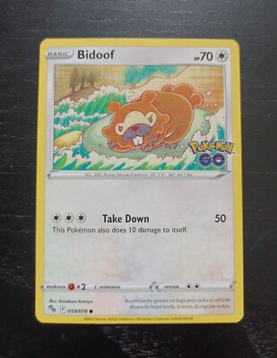 Pokémon Bidoof | 059/078 | Pokémon Go  | English | NM-M