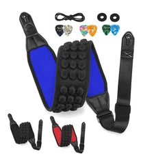 POGOLAB PGS-13 Guitar Strap 3.5" Wide Neoprene 3D Air Cushion Padded