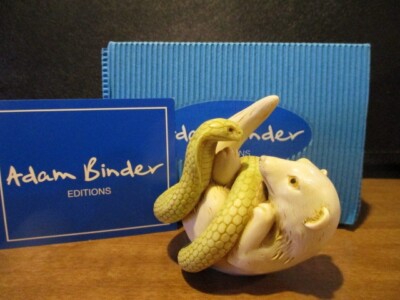Harmony Kingdom Artist Adam Binder Hissing About Snake and Mongoose Green Ver.