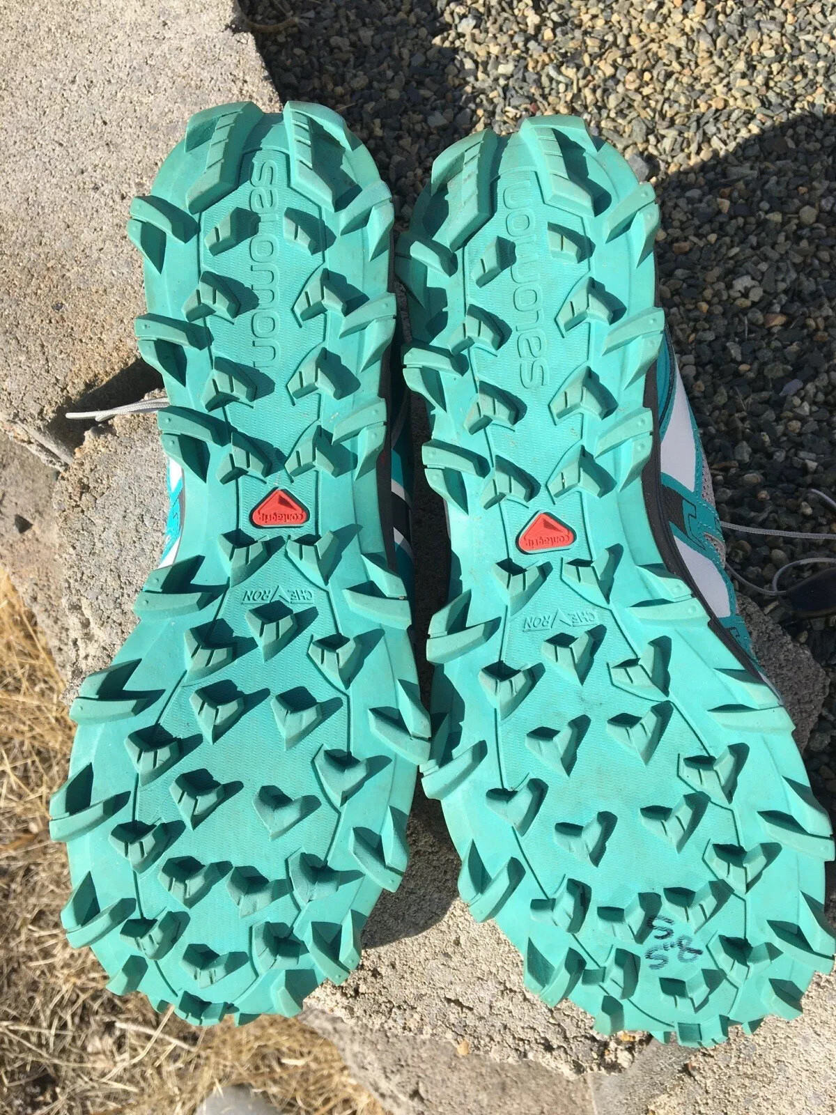 Scarpe da trekking Salomon FELLRAISER Contragrip blu verde acqua taglia 8 5 donna