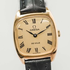 Vintage 1978 **QUASI NUOVO** OMEGA De Ville Cal.625 Manuale Oro Romano 25mm Donna