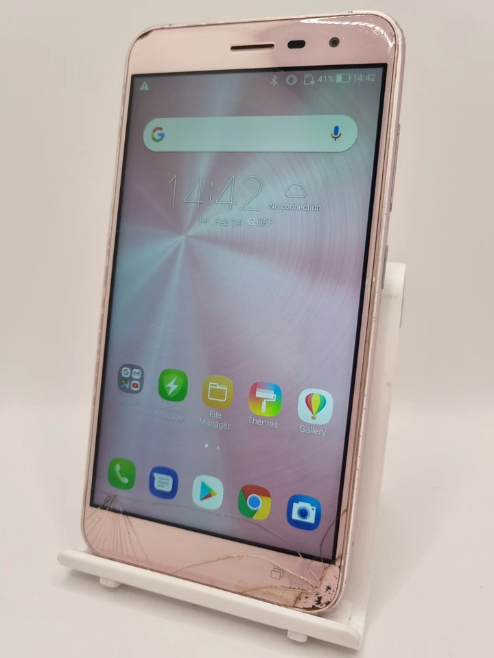 Asus Zenfone 3 Pink Unlocked Dual SIM 64GB 5.5" Android Smartphone Cracked - Image 4 of 4