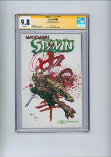 Spawn #165 CGC SS 9.8 2007 signed by Greg Capullo Image 1st Mandarin Spawn