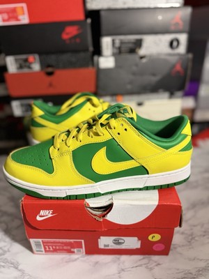 NEW Nike Dunk Low Retro \'Reverse Brazil\'  sz-11.5 Nike Dunk Low Retro BTTYS Reverse Brazil Green Yellow Men  main image 4