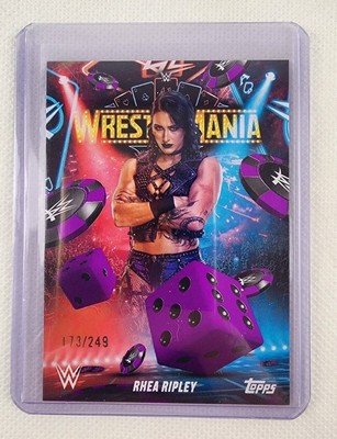 WWE WrestleMania 41 Topps Rhea Ripley 173/249 Limited Exclusive