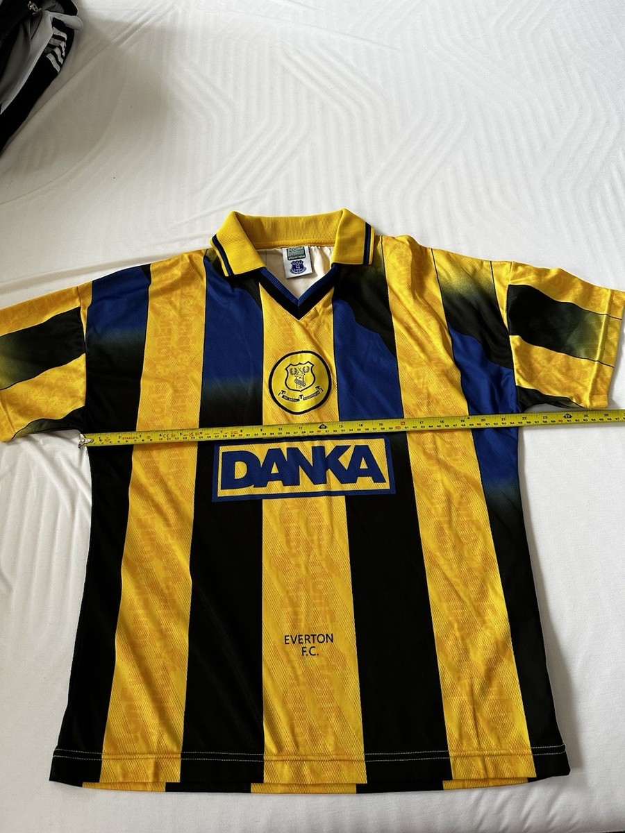 Chang Everton Danka Kit Retro Everton Away Football Shirt 96/97