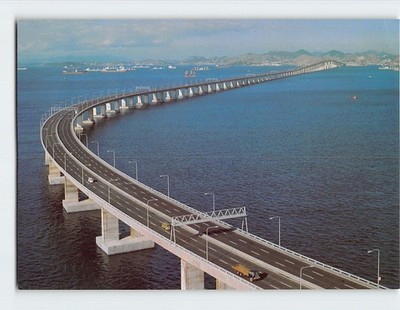 Postcard President Costa e Silva Bridge Rio de Janeiro Brazil
