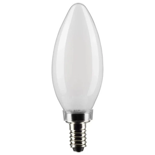 4W B11 LED - Frosted - Candelabra Base - 3000K - 350 Lumens - 120V - 4-PACK - Picture 1 of 5