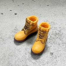 SU-MBT-YEL: 1/12 Worker Boots for 6" Romankey Nota NW Toys body - Yellow