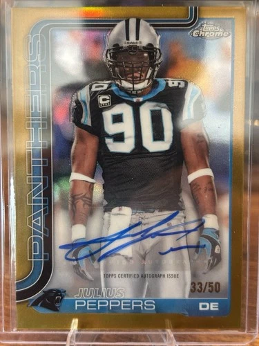 2025 Topps Chrome Julius Peppers Gold Refractor (RAW)