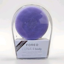 FOREO Luna 4 Body Brush - Exfoliating Body Scrubber Bath Brush - Lavender