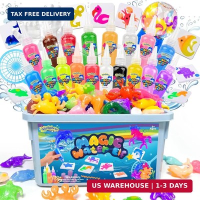 NiuSphere Magic Water Elf Toy Kit - Aqua Gel Water Pets, 18 Gels & 16 Molds, DIY