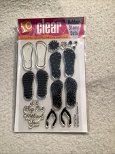 Impression Obsession IO Stamp Set CL94 FLIP OUT - Flip Flops