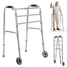 Gehhilfe, Gehbock Schmal Klappbar Aufstehhilfe Leichtgewicht Gehwagen Gehgestell