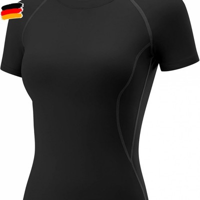 Rapbin T Shirt Damen Sport Top Gym Oberteil Yoga Rundhals Leicht Atmungsaktiv