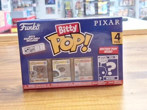 Funko Bitty Pop! Pixar Wall-E, Eve, Remy Mini-Figure 4-Pack