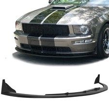 Front Bumper Lip Lower Splitter For 05-09 Ford Mustang Gt V8 Black Pu Cv3 Style
