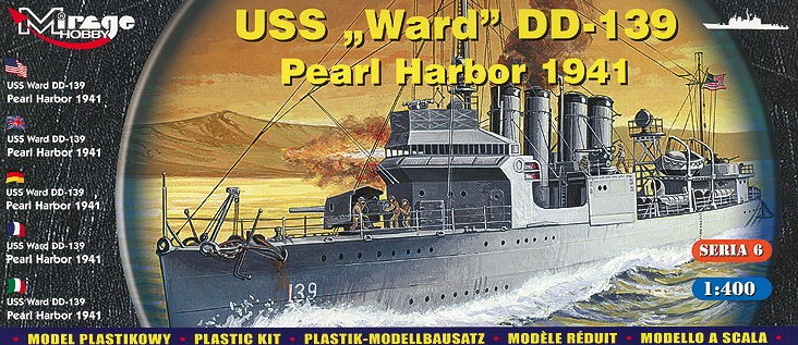 Mirage Hobby 40601 - 1:400 USS Ward DD-139 'Pearl Harbor 1941'