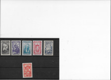 timbres france neufs 1943 YT 587-91