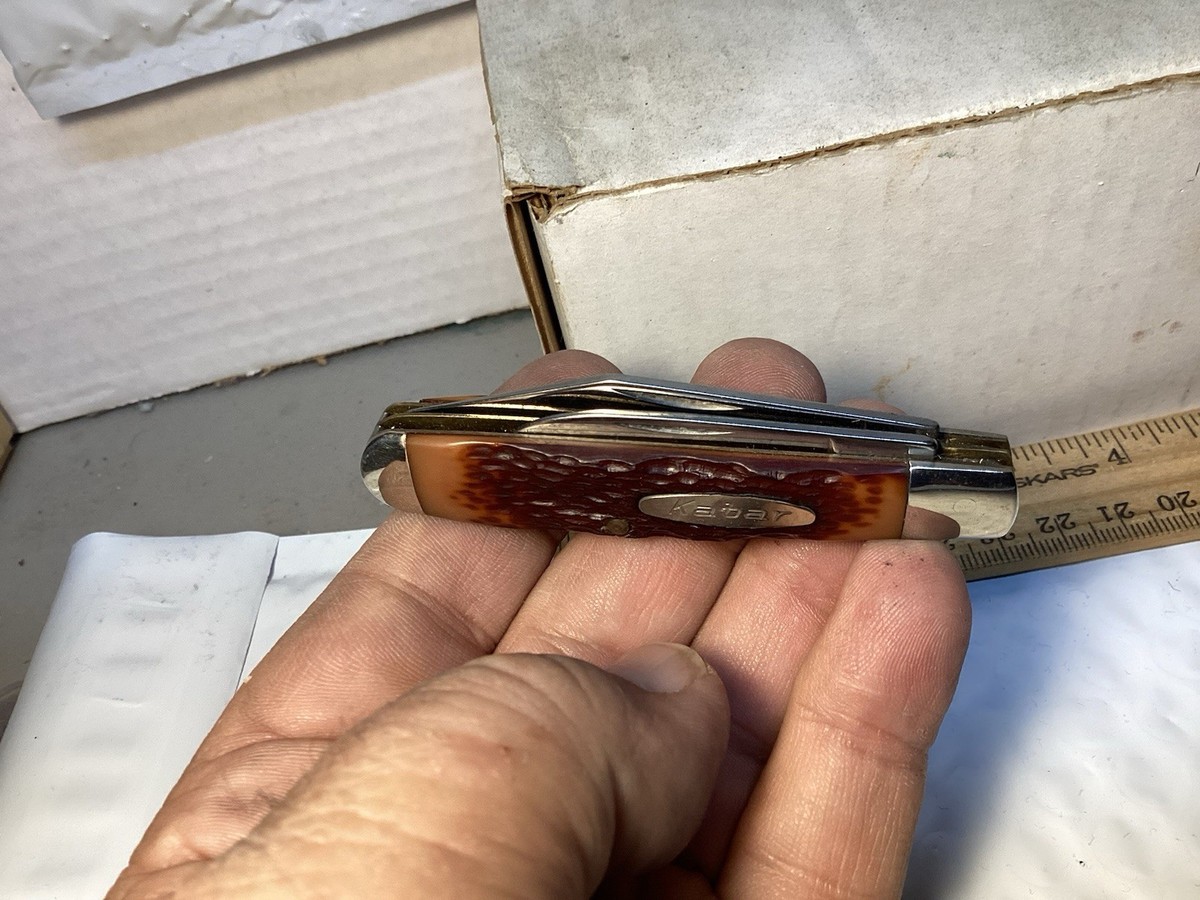 Ka-Bar 1026 USA Swell End Jack Knife c.1966-1982 Never Sharpened