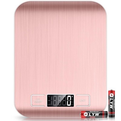 Food Scale Pink 10kg/22lb Digital Kitchen Scale Weight Grams & Oz Baking