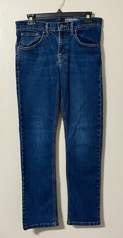 EUC Womens Denim Blue Jeans Wrangler Slim Straight 29x30