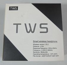 TWS Smart Wireless Headphones V5.2 Earbuds - White