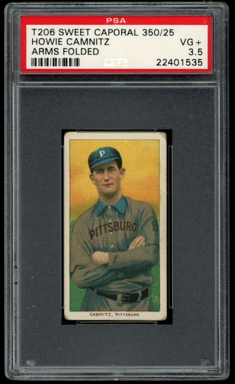 1910 T206 #69 Howie Camnitz PSA 3.5 Arms Folded Sweet Caporal 350 25  (1535)