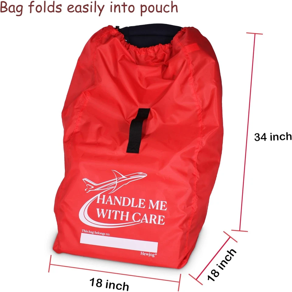 Bolsa de viaje de asiento de coche para avión, cubierta de asiento de coche para viaje aéreo para bebé Carrie Foto 3 de 4
