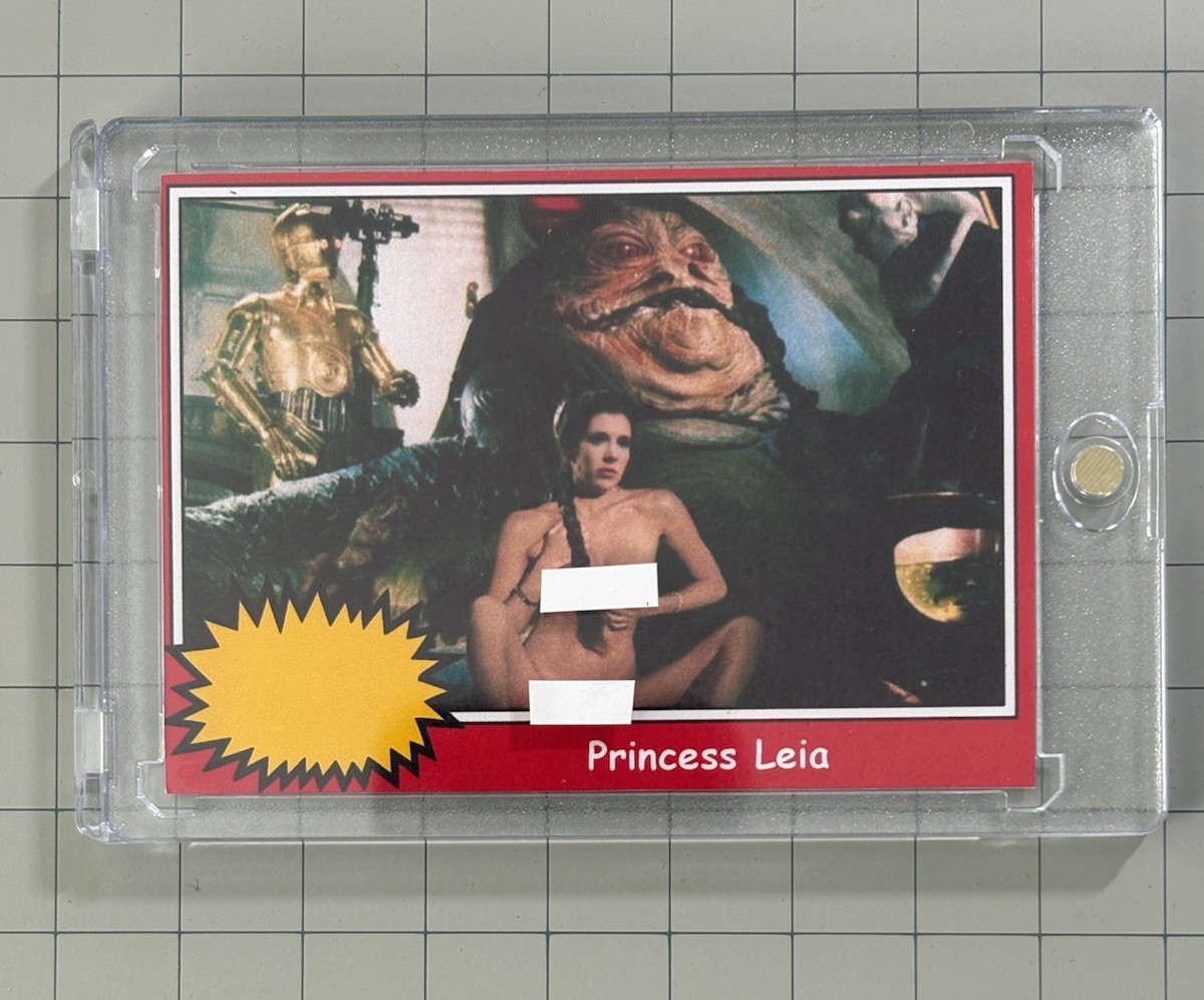 Princess Leia Slave Leia Return Of The Jedi Star Wars Custom Trading Card 🔥