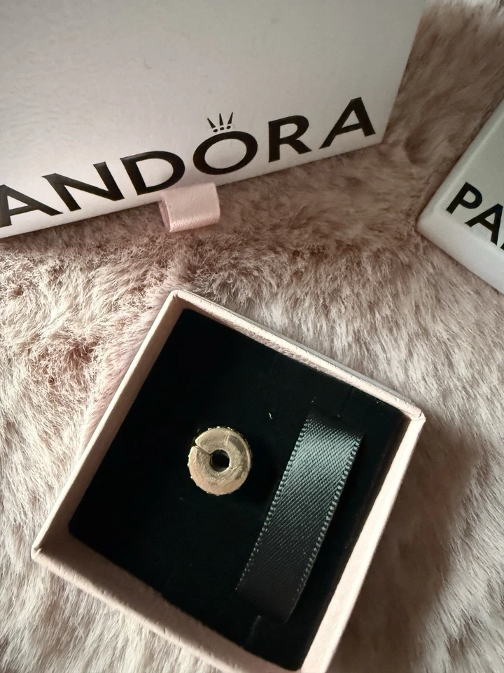 Pandora Clip Charm Funkelnde Pavé-Reihen, Rosé-Gold - Bild 2 von 2