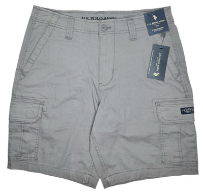 U.S. Polo Assn. #11799 NEW Men's Stretch 9.5'' Inseam Cargo Shorts