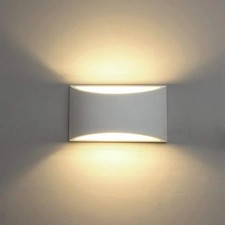 9W Wandlampe Wandleuchte Strahler Licht Up Down Innen Außen Leuchte LED G9 Gips