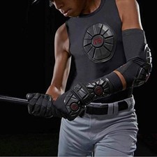   G-Form Kids Baseball Pro Sternum Shirt Chest Protector Black/Red Sz M      