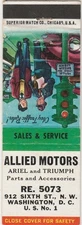 Allied Motors-Motorcycles-Triumph-Ariel Parts-Washington D.C