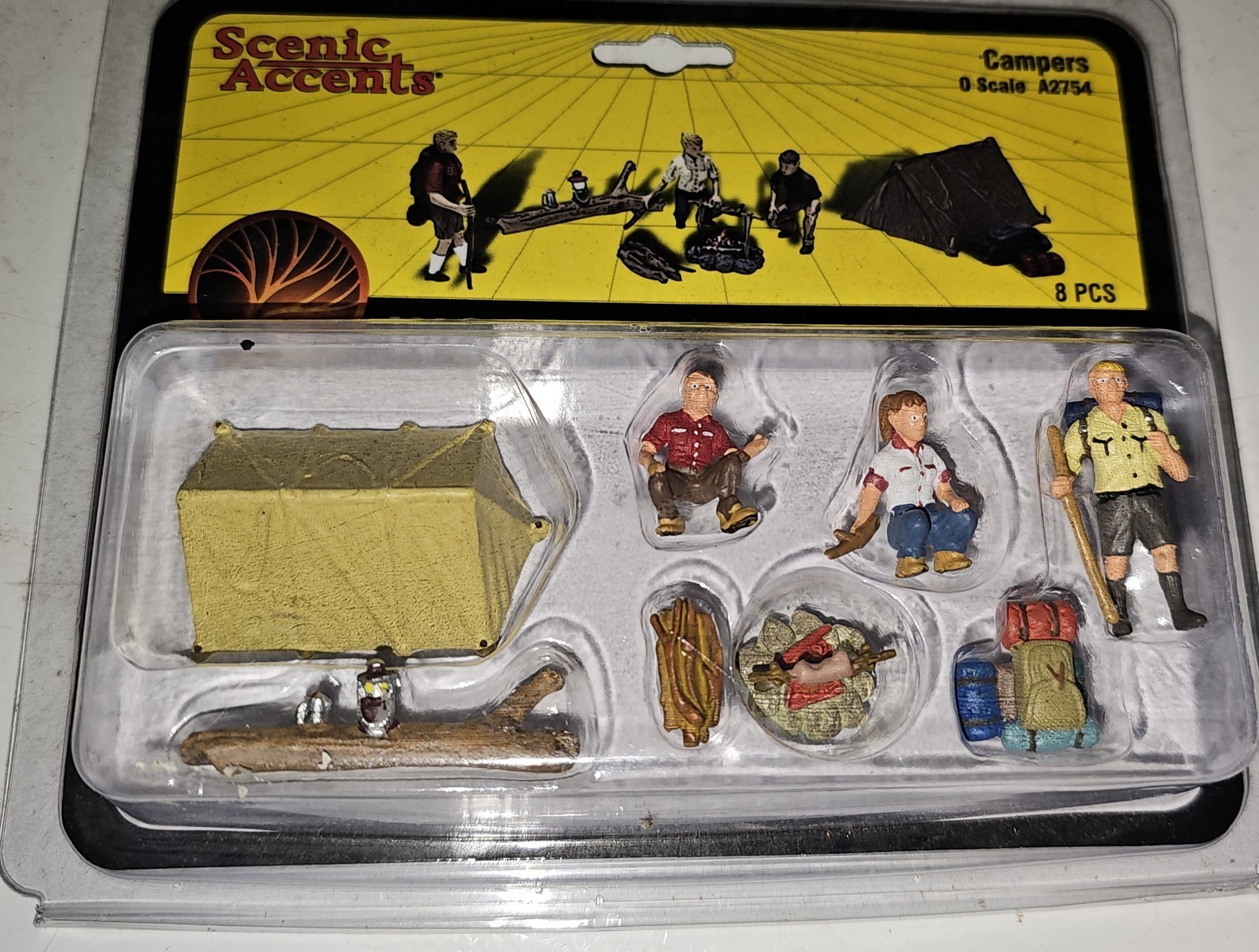 Woodland Scenics O Scale Camper Figures Set A2754 for Model Trains