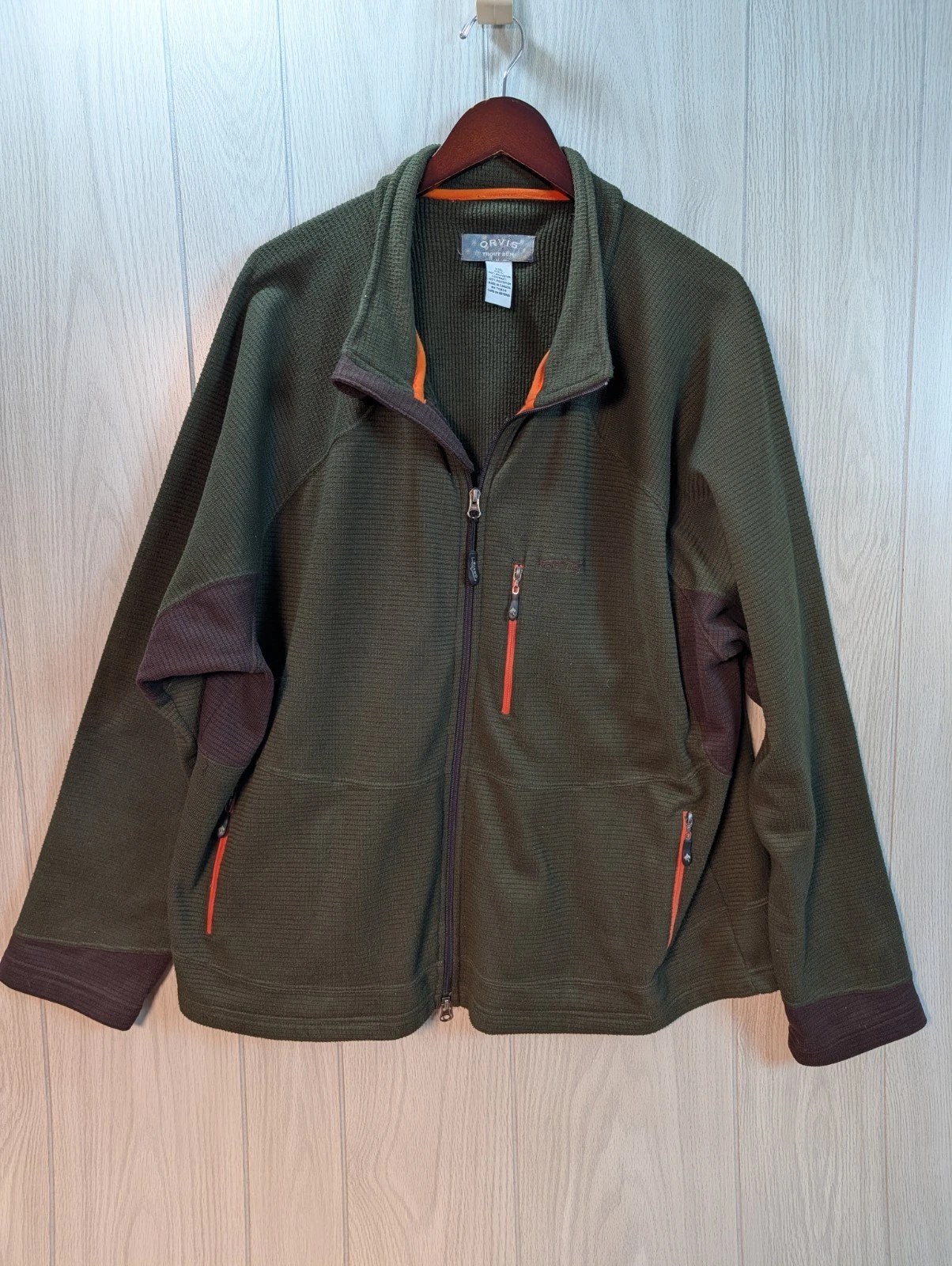ORVIS TROUT BUM OLIVE SOFTSHELL JACKET BROWN TRIM OUTDOOR FISHING ATHLEISURE XXL
Opens in a new wind