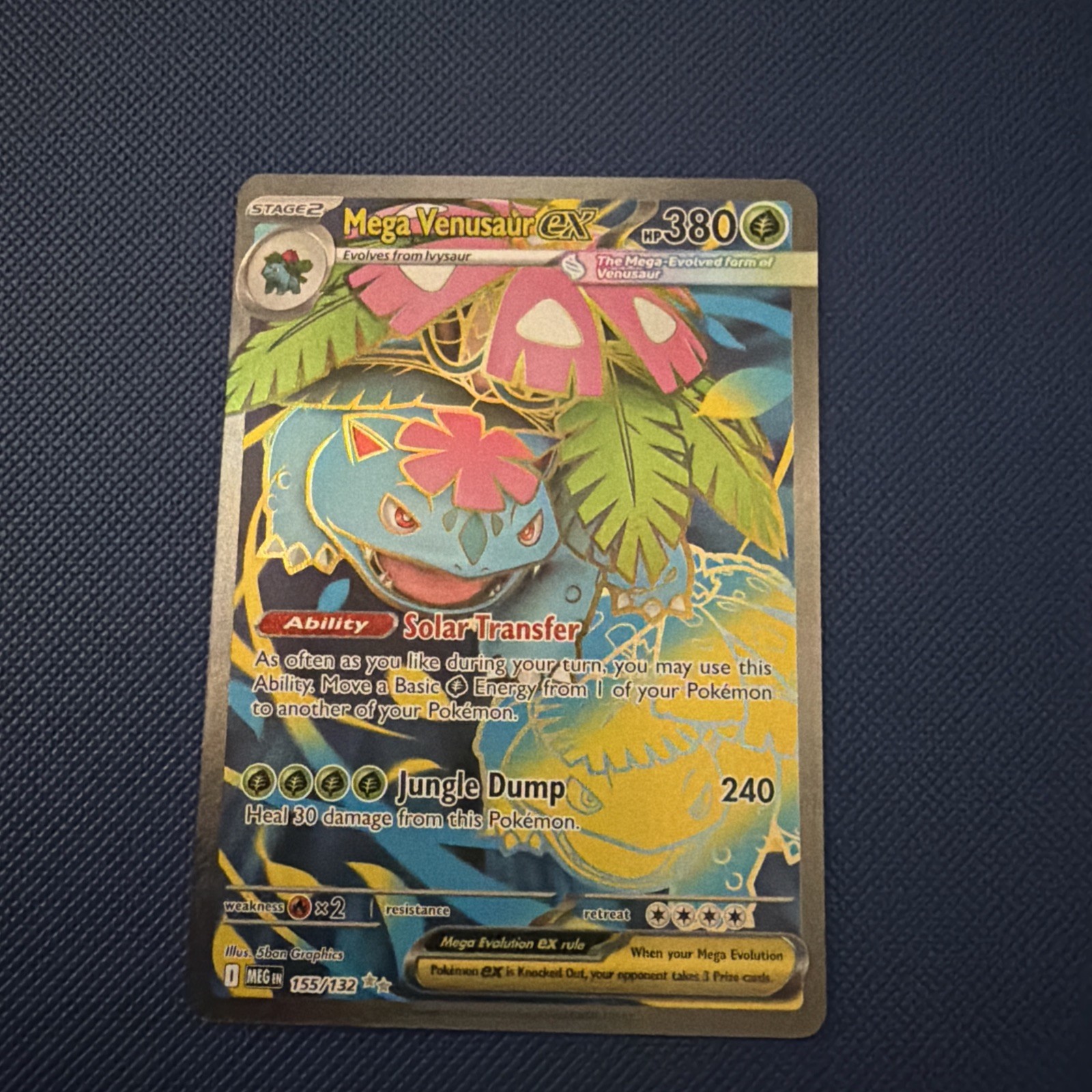 Mega Venusaur ex 155/132 Ultra Rare Mega Evolution Pokemon Holo Near Mint