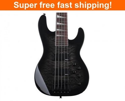 Jackson Concert Bass JS3VQ  Electric Guitar- Transparent Black -NEW
