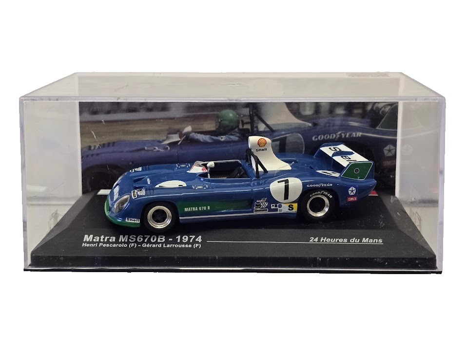 IXO Matra MS670B No.7 Winner Le Mans 1974 Pescarolo Larrousse 1:43 Model