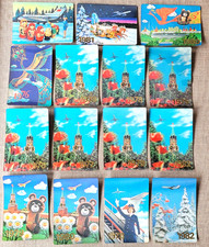 Collezione di 15 RARI calendari tascabili 3D Olimpiadi Aeroflot URSS SOVIETICO 1975-82