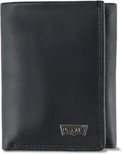 Levi's - RFID-Blocking Extra Capacity Trifold Wallet, Black