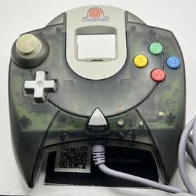 Tested Working OEM Clear Smoke Black Gray Sega Dreamcast Controller Transparent
