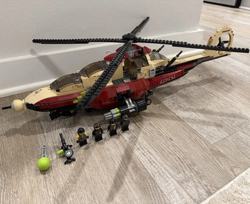 LEGO Dino Attack T-1 Typhoon vs T-Rex 7477 – Helicopter & Minifigs, No Dinos