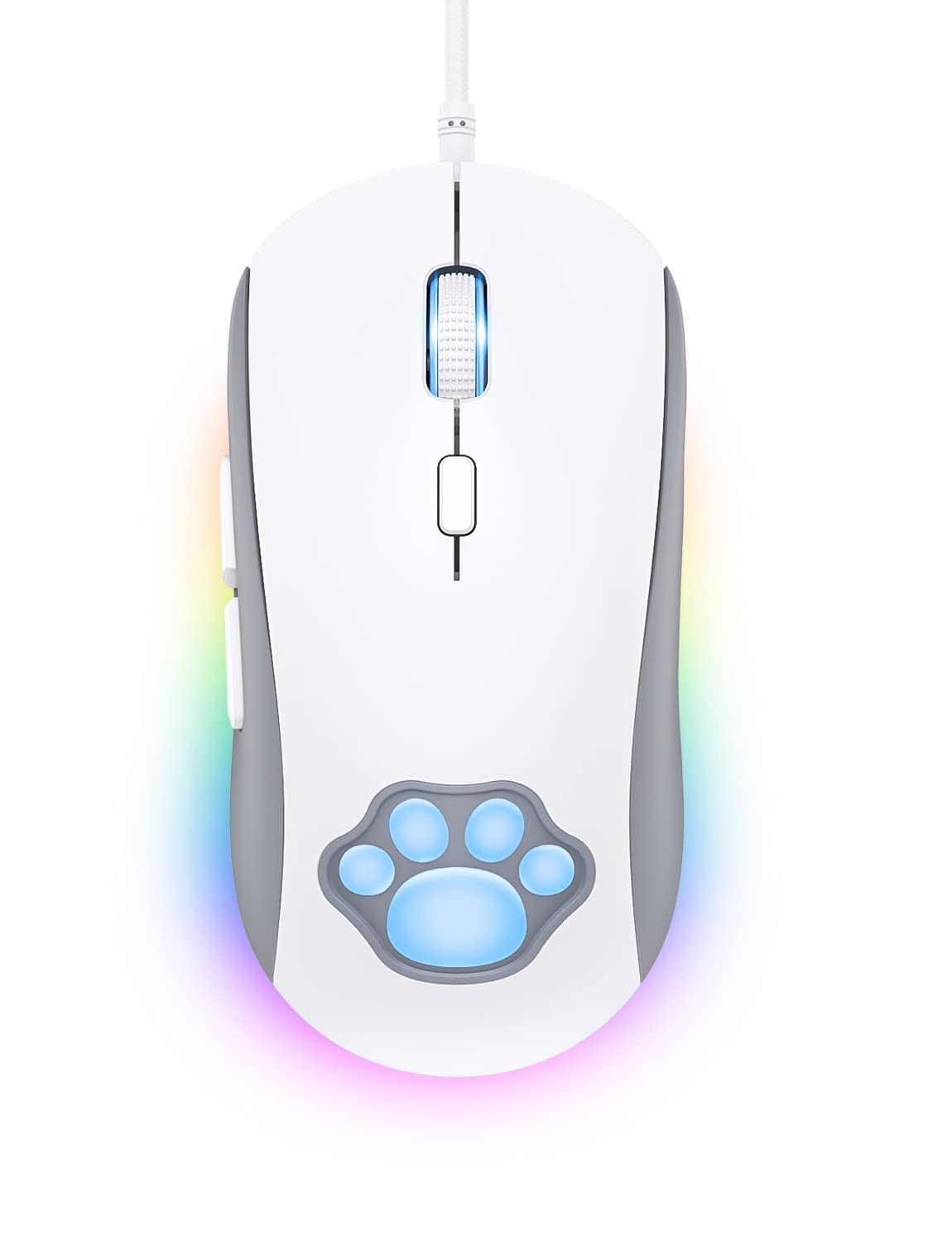 Souris Gaming Silencieuse Cat Claw pour Jouer sans Bruit de Clic Persistant